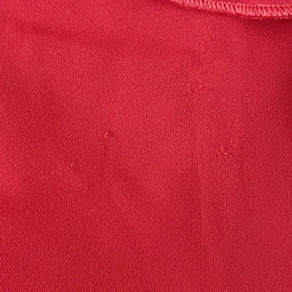 Bailey 44 Tiered Ruffled Shift Dress Red size medium short sleeve asymmetrical - Picture 8 of 9